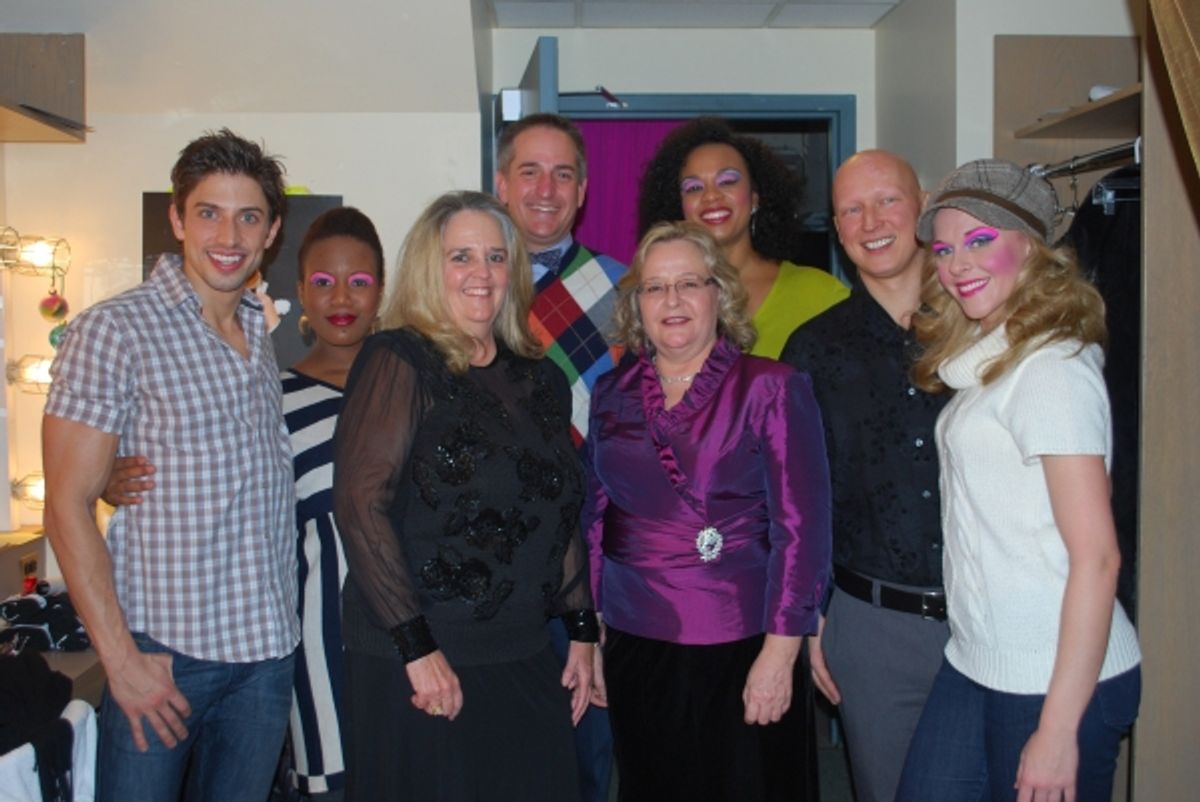 Nick Adams (Adam/Felicia), Anastacia McCleskey (Diva), Bettie George, B. James Bottoms (Auction Winner), Donna Stewart, Jacqueline B. Arnold (Diva), Radek Trefny and Ashley Spencer (Diva) at 